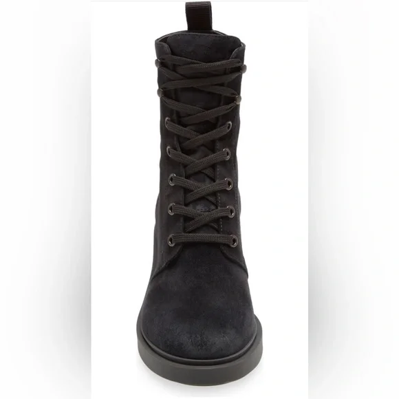 Gianvito Rossi Foster Combat Suede Ankle Boots - Picture 4 of 7